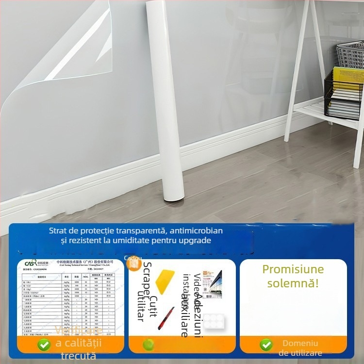 Pengyi PVC antistatice transparente film de protecție pentru pereți, autocolant de perete plat, stil modern minimalist