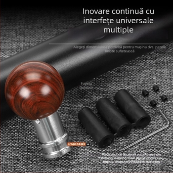 Mâner schimbător cu design în nuanțe de lemn, sferă rotundă, pentru transmisie manuală (Model: Wood grain ball gear head; Brand: Powerful manufacturer; OEM: Original factory)
