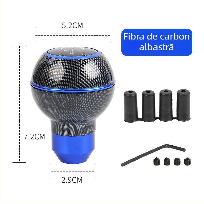 Mâner schimbător cu design în nuanțe de lemn, sferă rotundă, pentru transmisie manuală (Model: Wood grain ball gear head; Brand: Powerful manufacturer; OEM: Original factory)