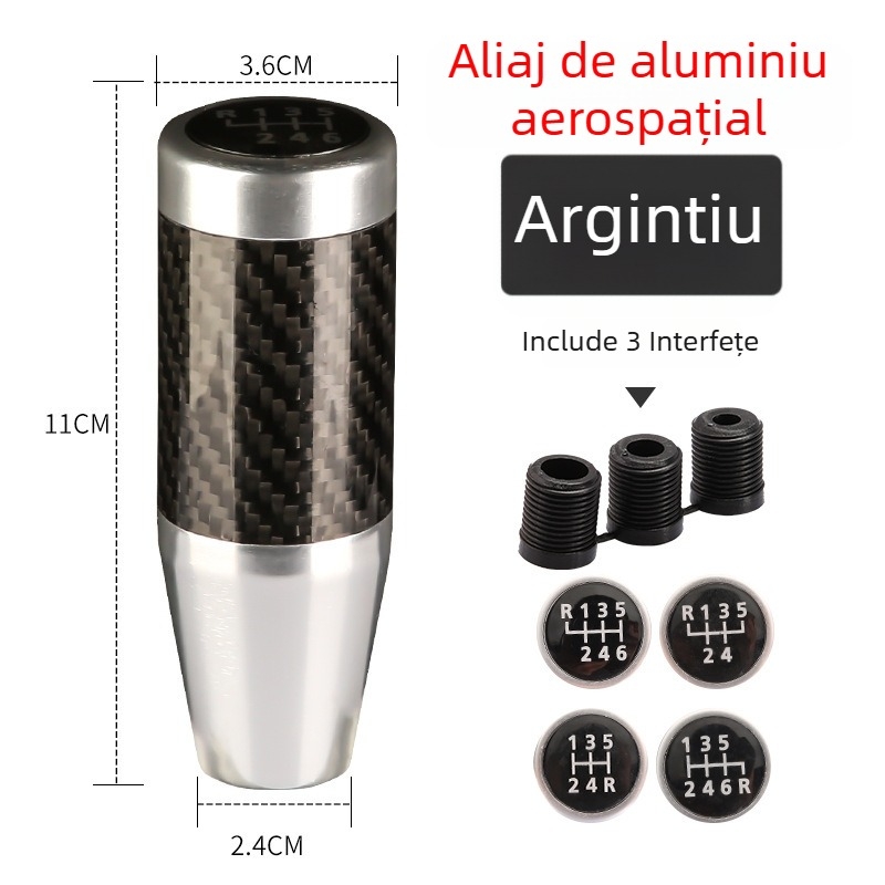 Mâner schimbător cu design în nuanțe de lemn, sferă rotundă, pentru transmisie manuală (Model: Wood grain ball gear head; Brand: Powerful manufacturer; OEM: Original factory)