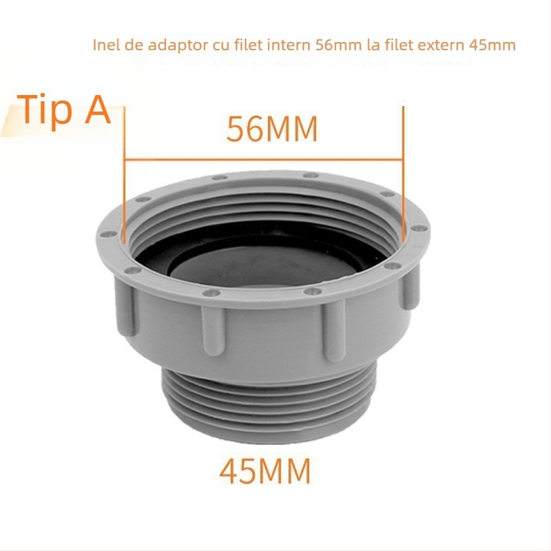 Ansamblu de scurgere pentru chiuveta din oțel inox, cu tragere în sus, stil minimalist modern, model: Kitchen Sink Steel Head