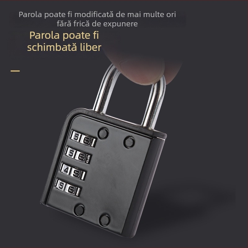 Lacăt cu cifru și cablu metalic, placare aurie, stil modern minimalist – potrivit pentru dulapuri de dormitor, genți de voiaj și genți pentru laptop (variante)