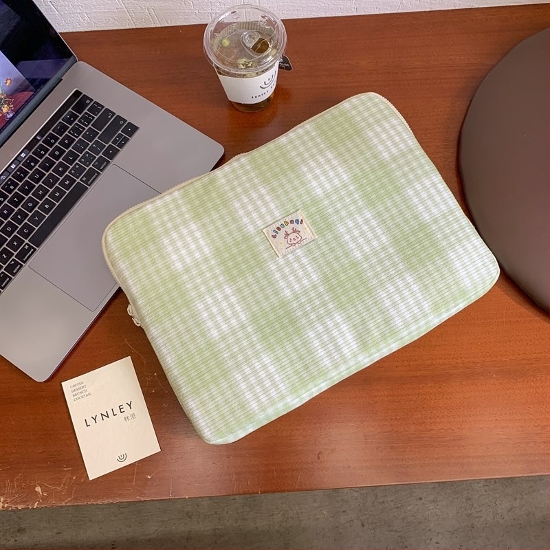 Geantă pentru tabletă din poliester rezistent la uzură, model în dungi, căptușeală din poliester