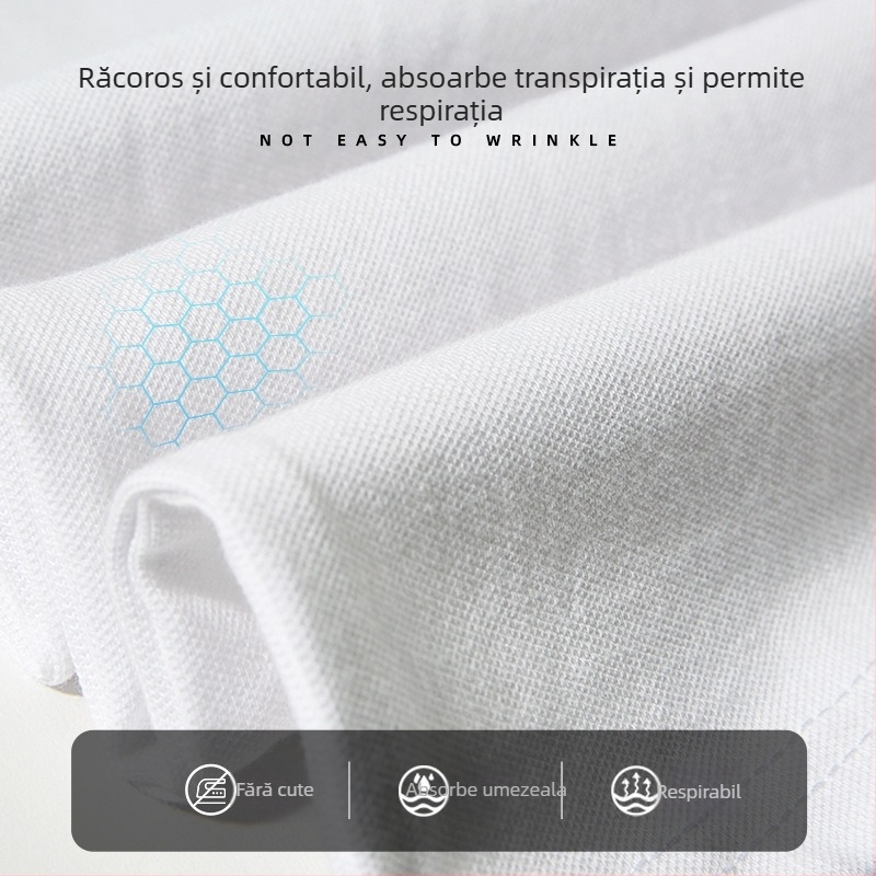 Tricou polo pentru copii, Bumbac 95% / Spandex 5%, Primăvară–Toamnă, Croială lejeră, Vârsta 3–8 ani