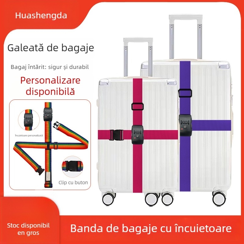 Huashengda curea pentru bagaje din polipropilenă – accesoriu anti-furt pentru bagaje