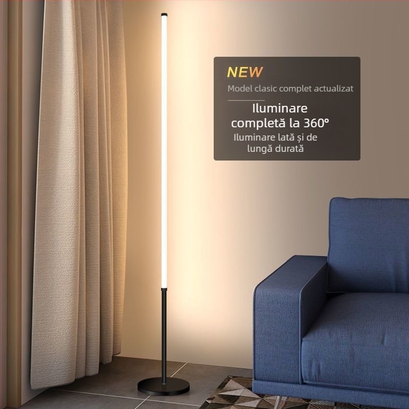 Lampa de podea – LED, 15–20W, sub 36V, abajur din fier, corp din PVC, stil nordic simplu