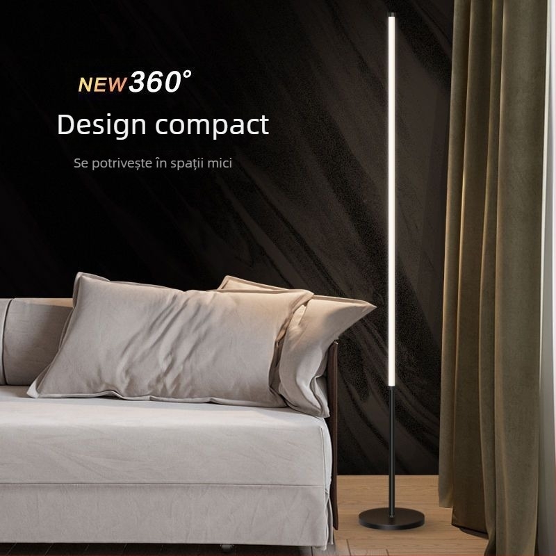 Lampa de podea – LED, 15–20W, sub 36V, abajur din fier, corp din PVC, stil nordic simplu