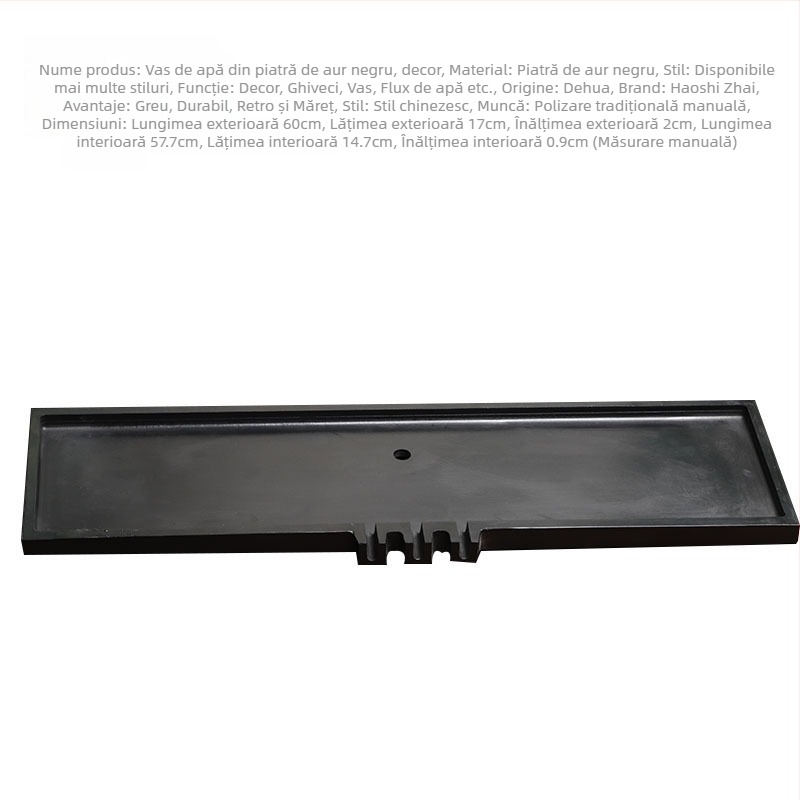 Ornament din piatră pentru acvariu — lucrat manual, suprafață glazurată și lustruită, stil chinezesc nou