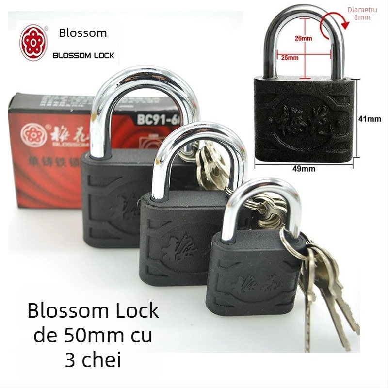 Lacăt pentru uz casnic UW3929, oțel aliaj, stil modern minimalist, brand MS