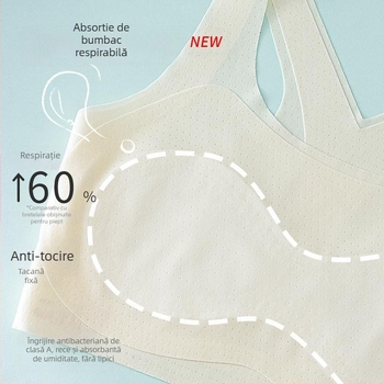 Sutien sport pentru fete în perioada de dezvoltare – Primul stadiu, pentru copii peste 8 ani, peste 140 cm înălțime, toate sezoanele, nailon și fibră acrilică