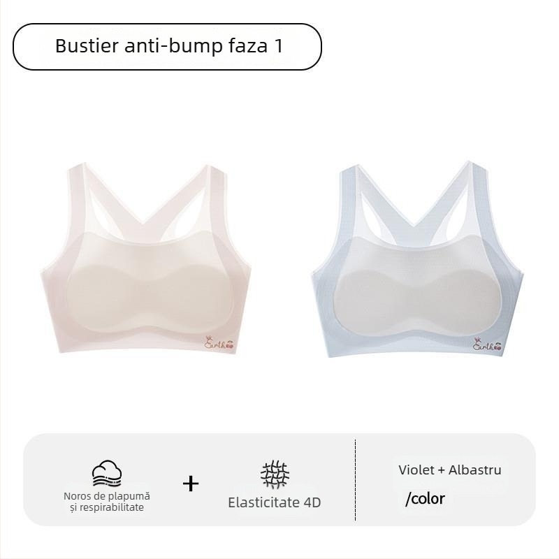 Sutien sport pentru fete în perioada de dezvoltare – Primul stadiu, pentru copii peste 8 ani, peste 140 cm înălțime, toate sezoanele, nailon și fibră acrilică