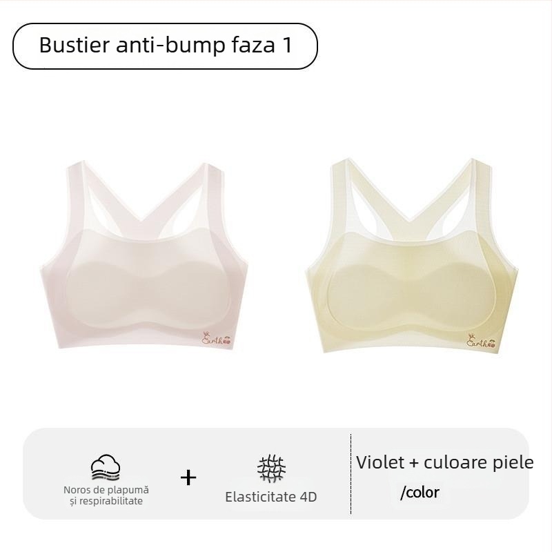 Sutien sport pentru fete în perioada de dezvoltare – Primul stadiu, pentru copii peste 8 ani, peste 140 cm înălțime, toate sezoanele, nailon și fibră acrilică