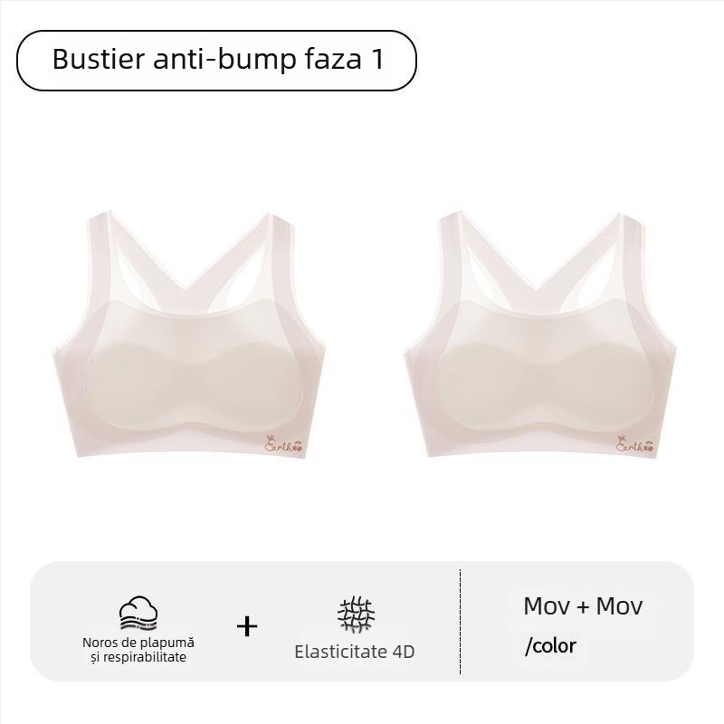 Sutien sport pentru fete în perioada de dezvoltare – Primul stadiu, pentru copii peste 8 ani, peste 140 cm înălțime, toate sezoanele, nailon și fibră acrilică