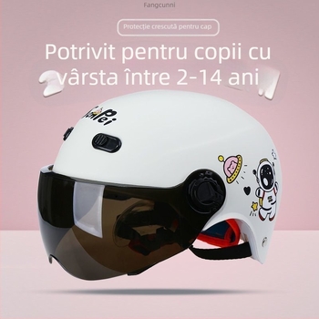 Cască pentru copii, stil rally — vară, protecție solară, certificare TCO99