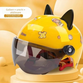 Cască pentru copii, stil rally — vară, protecție solară, certificare TCO99