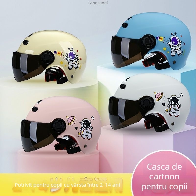 Cască pentru copii, stil rally — vară, protecție solară, certificare TCO99