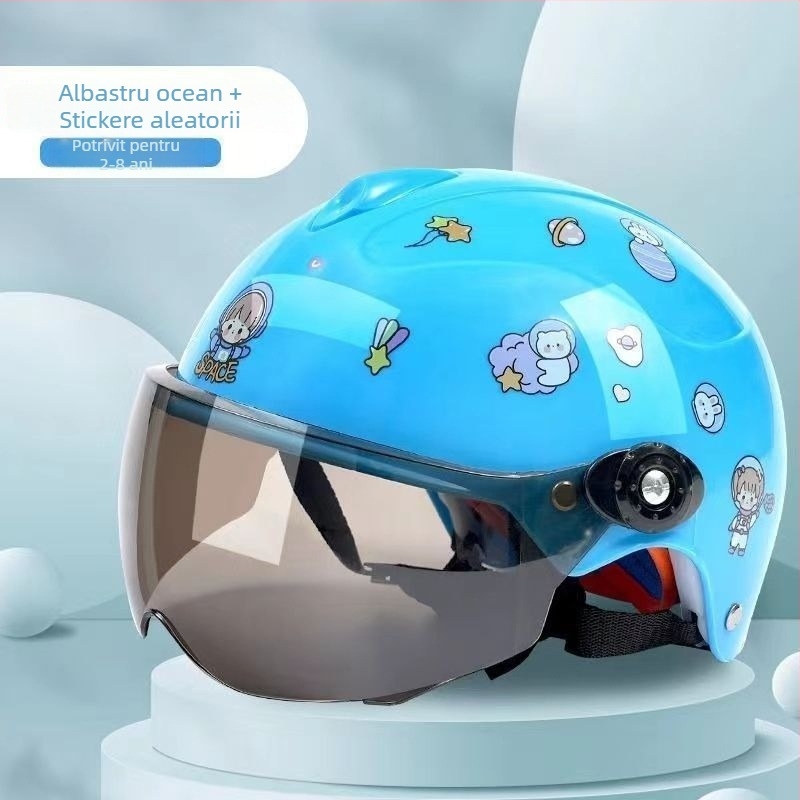 Cască pentru copii, stil rally — vară, protecție solară, certificare TCO99