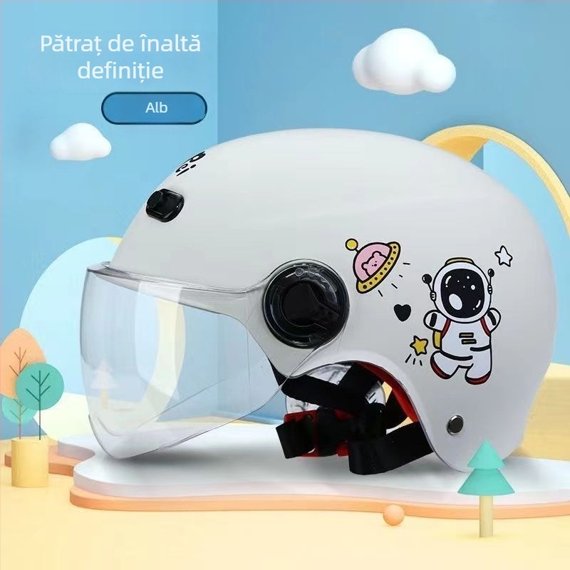 Cască pentru copii, stil rally — vară, protecție solară, certificare TCO99