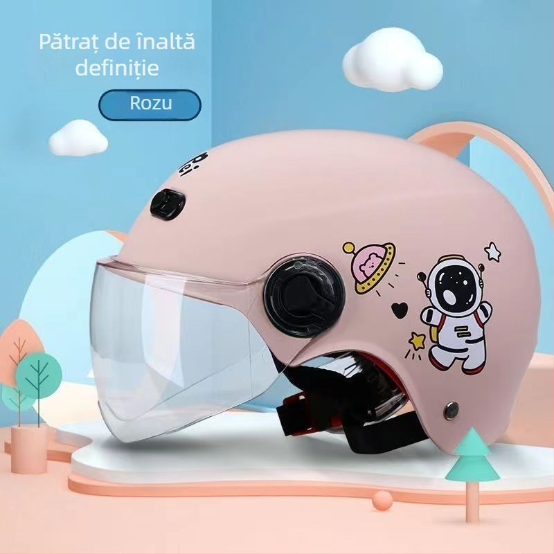 Cască pentru copii, stil rally — vară, protecție solară, certificare TCO99