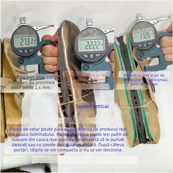 Loafers din piele naturală, cap toe, talpă EVA, grosime talpă 3–5 cm, construcție lipită