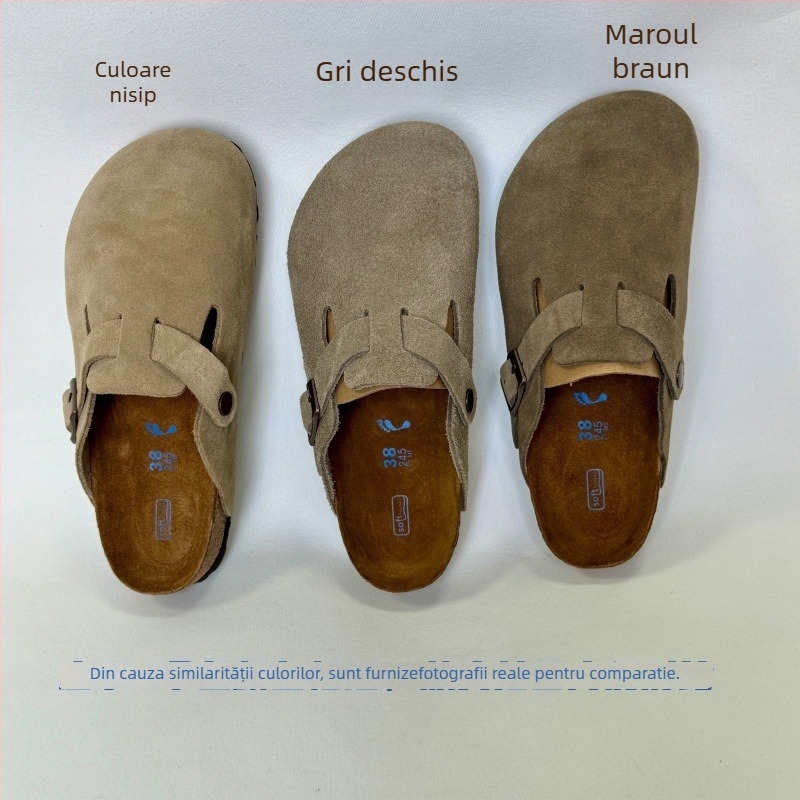 Loafers din piele naturală, cap toe, talpă EVA, grosime talpă 3–5 cm, construcție lipită