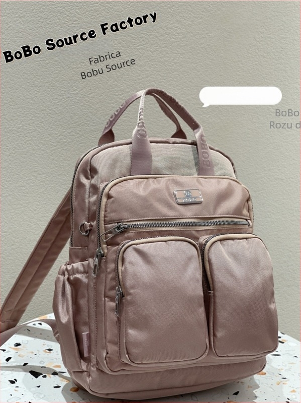 Rucsac de damă casual urban: ușor, din Oxford; căptușeală nylon; impermeabil; buzunar pentru laptop; mai multe buzunare.