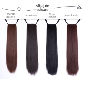 Perucă cu coadă - fascicule de păr, model Guifuya Horse Tail, sârmă de înaltă temperatură, mecanism, pentru femei