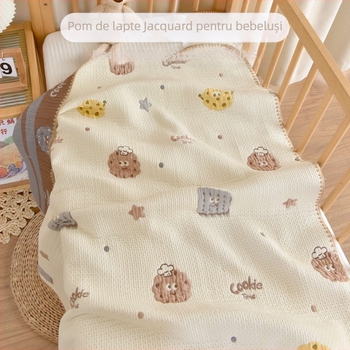 Pătură de bebeluși, pentru toate sezoanele, 100% bumbac, stil INS, potrivită pentru nou-născuți până la 6 ani, greutate 500-800 g