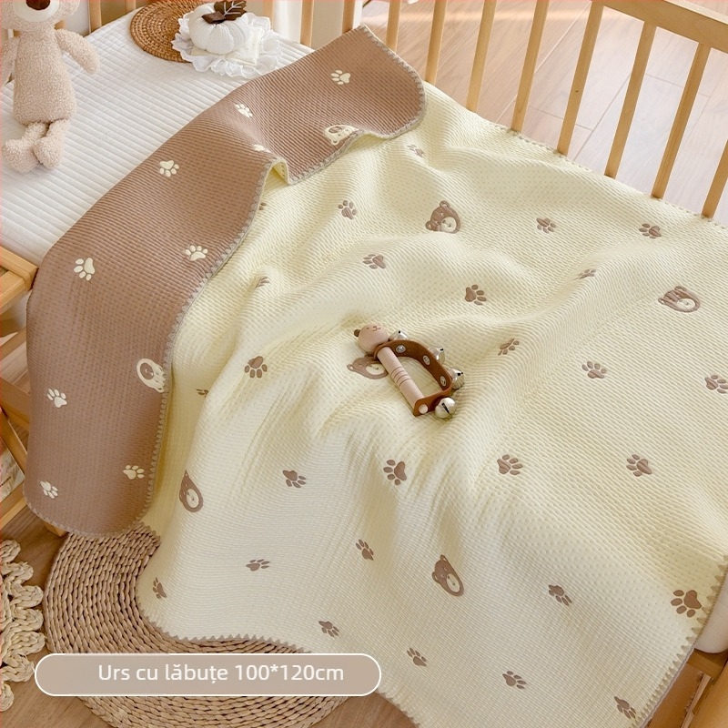 Pătură de bebeluși, pentru toate sezoanele, 100% bumbac, stil INS, potrivită pentru nou-născuți până la 6 ani, greutate 500-800 g