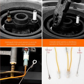 Sonda de temperatură cu termocuplu din cupru – corpul supapei electromagnetice, design modern și simplu, fără certificare