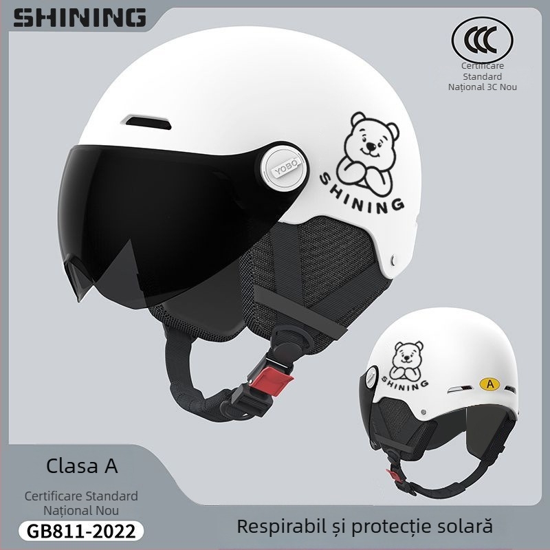 Cască pentru bicicletă electrică, ABS carcasă, certificat 3C, unisex, cască semi, protecție solară pentru toate sezoanele