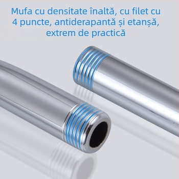 Brat de duș cu cot rotund ascuns, oțel inoxidabil, stil modern minimalist, duză de pulverizare superioară