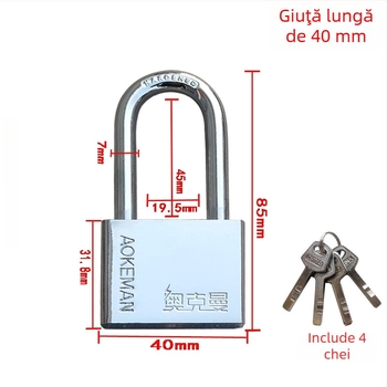 Lacăt Blade pentru uși | Carcasă din fier | Brand Oakman | Utilizare casnică | Stil modern simplu