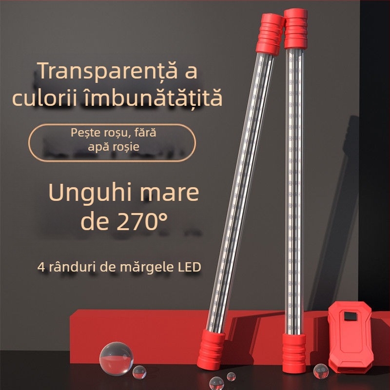 Lumină submersibilă pentru acvariu, rezistentă la apă, extrem de luminoasă, intensificatoare de culoare (Material: Alte; Importat: Nu; Marca: Nothing)