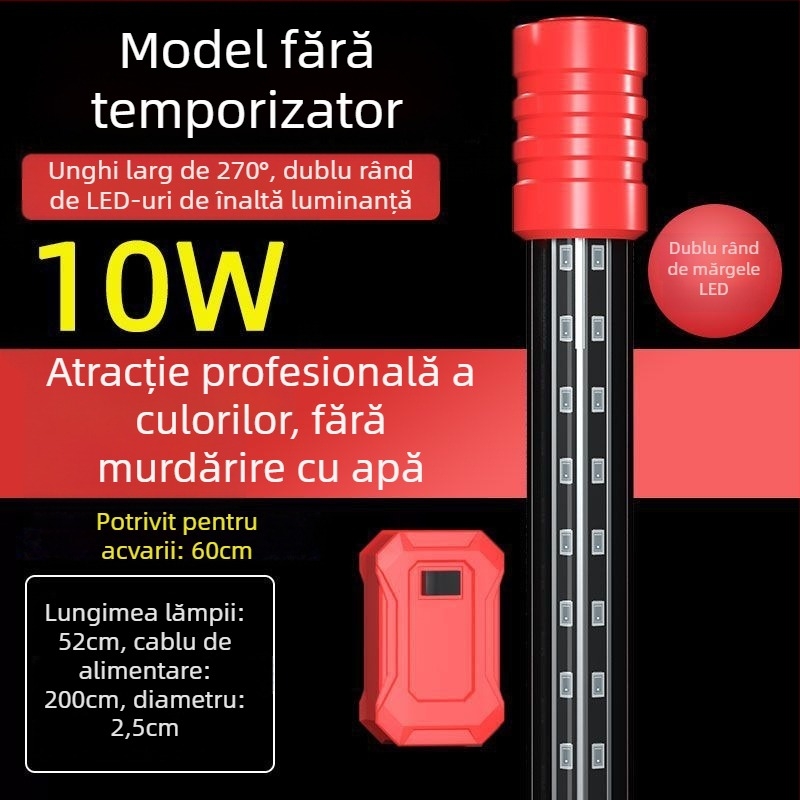 Lumină submersibilă pentru acvariu, rezistentă la apă, extrem de luminoasă, intensificatoare de culoare (Material: Alte; Importat: Nu; Marca: Nothing)
