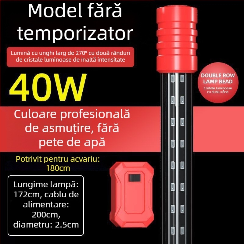 Lumină submersibilă pentru acvariu, rezistentă la apă, extrem de luminoasă, intensificatoare de culoare (Material: Alte; Importat: Nu; Marca: Nothing)