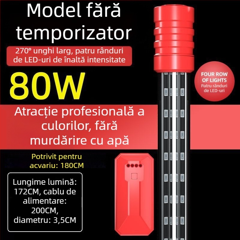 Lumină submersibilă pentru acvariu, rezistentă la apă, extrem de luminoasă, intensificatoare de culoare (Material: Alte; Importat: Nu; Marca: Nothing)