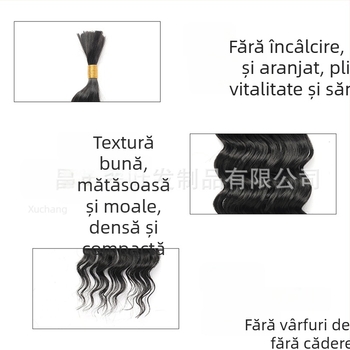 Perucă tip coadă de cal, pachet păr, fibre sintetice rezistente la căldură, mecanism de construcție, model Xiaowendeep, origine Xuchang