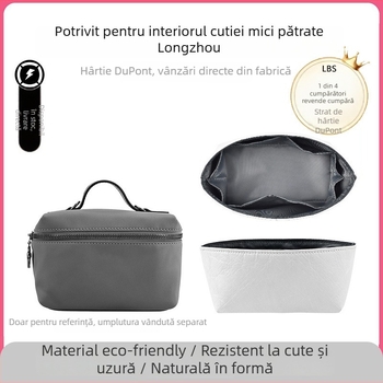 Geantă de machiaj Luo baoshi, din hârtie Dupont, ultra-ușoară, căptușită