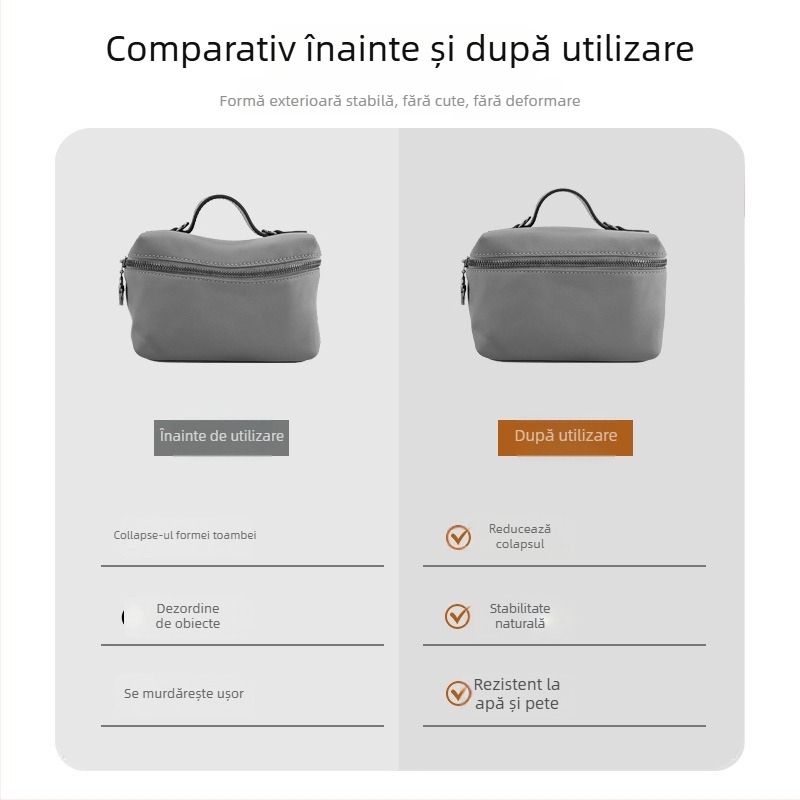 Geantă de machiaj Luo baoshi, din hârtie Dupont, ultra-ușoară, căptușită
