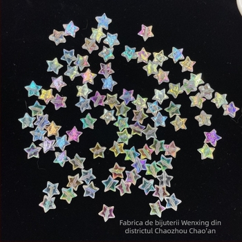 Brățară DIY cu stea cu cinci colțuri placată, lanț pentru telefon, cu mărgele acrilice, finisaj electroplatinat, dimensiune mare, stil vedetă online