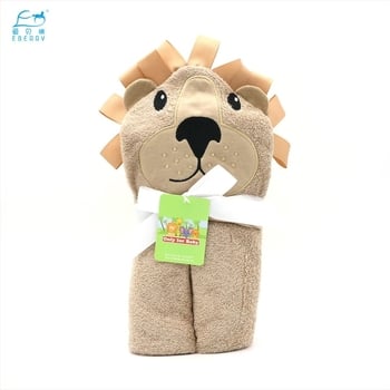 Pătură- prosop de baie pentru bebeluși, 100% bumbac, 350gsm, pentru sugari 1–3 ani, stil Cartoon, personalizare disponibilă