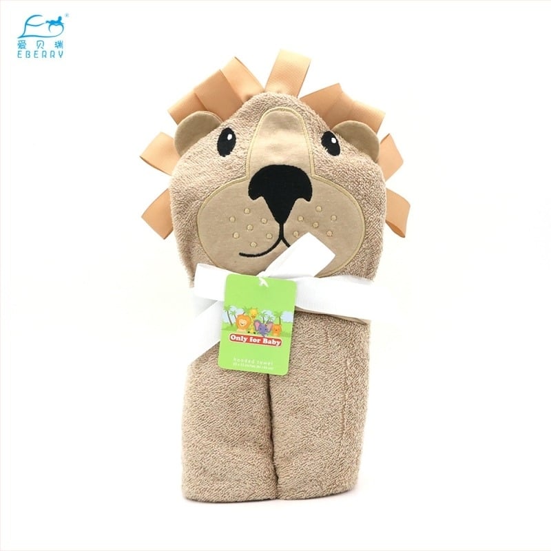 Pătură- prosop de baie pentru bebeluși, 100% bumbac, 350gsm, pentru sugari 1–3 ani, stil Cartoon, personalizare disponibilă