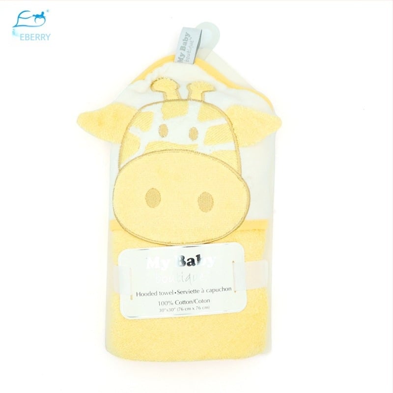 Pătură- prosop de baie pentru bebeluși, 100% bumbac, 350gsm, pentru sugari 1–3 ani, stil Cartoon, personalizare disponibilă