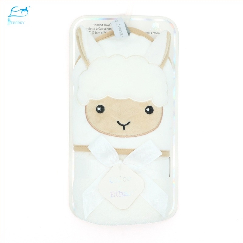 Pătură- prosop de baie pentru bebeluși, 100% bumbac, 350gsm, pentru sugari 1–3 ani, stil Cartoon, personalizare disponibilă