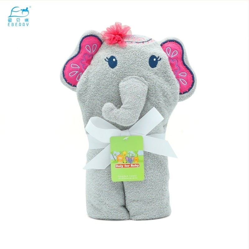 Pătură- prosop de baie pentru bebeluși, 100% bumbac, 350gsm, pentru sugari 1–3 ani, stil Cartoon, personalizare disponibilă