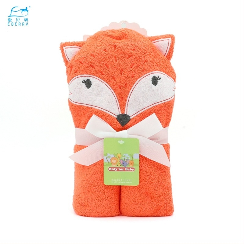 Pătură- prosop de baie pentru bebeluși, 100% bumbac, 350gsm, pentru sugari 1–3 ani, stil Cartoon, personalizare disponibilă