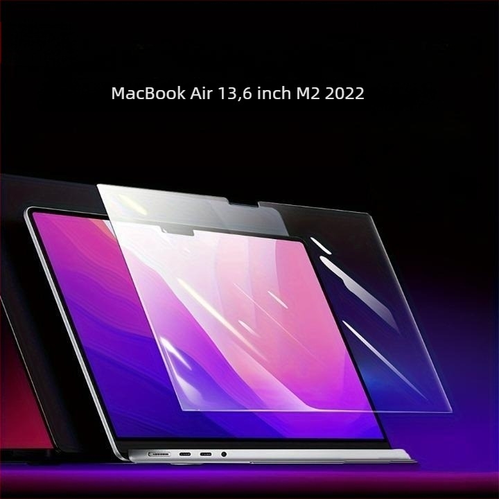 Protecție ecran temperată pentru MacBook Pro/Air — prelucrare mecanică, proces OEM, greutate ~50 g