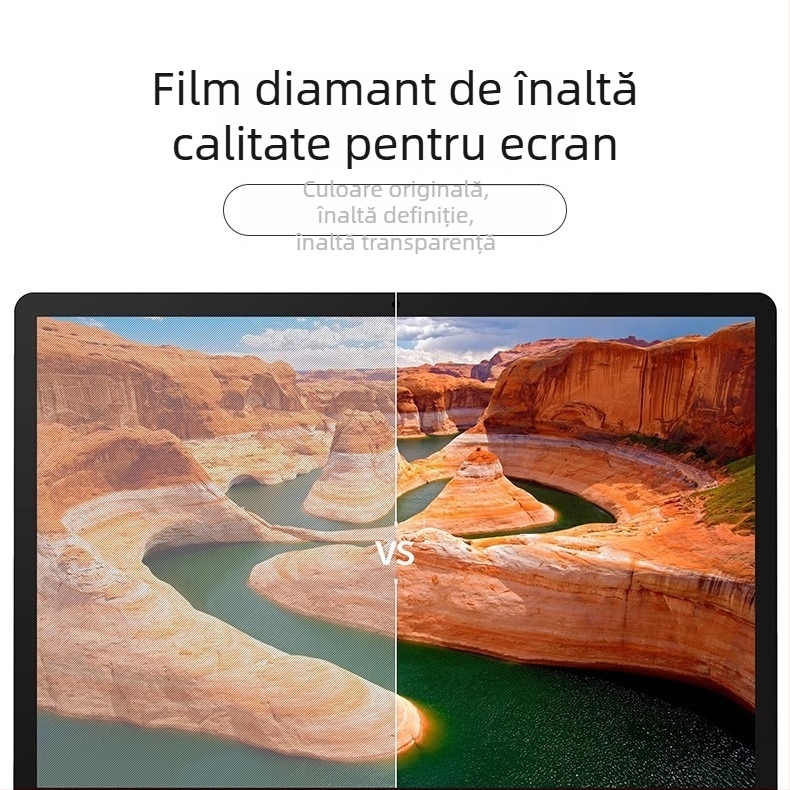 Protecție ecran temperată pentru MacBook Pro/Air — prelucrare mecanică, proces OEM, greutate ~50 g