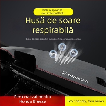 Covor pentru panoul de bord Honda Haoying 2024 — model geometric, logo imprimat, izolație termică și umbrire